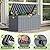 Devoko 78 Gallon Deck Box, Waterproof Resin Outdoor Storage Box for Outside and Patio, Outdoor Storage Bench Lockable for Patio Furniture, Garden Tools and Pool Supplies (Grey, 78 Gallon)