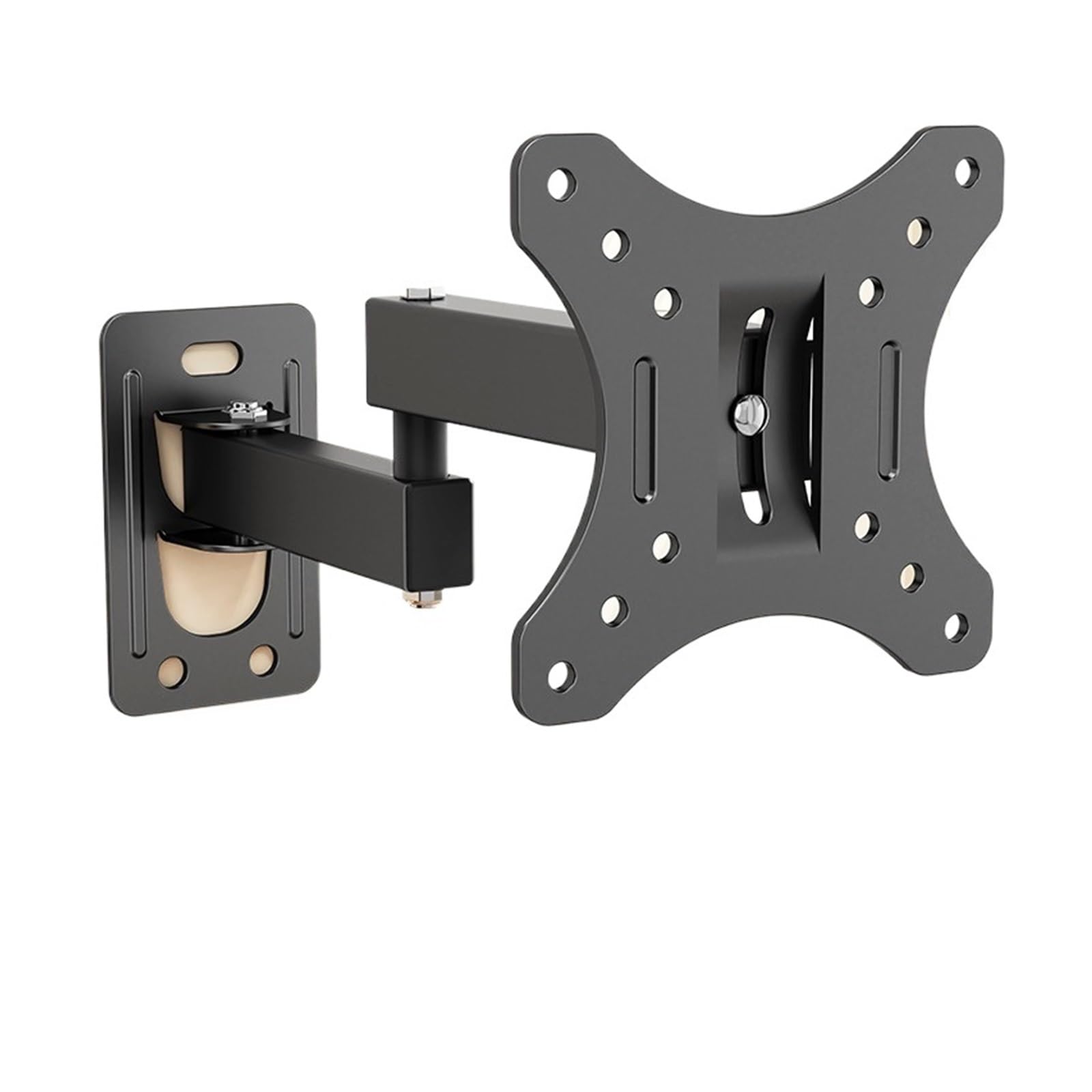 Staffa di montaggio a parete regolabile per monitor TV a 360° per schermi da 1332 pollici, 100 x 100 mm, supporto universale per TV a espansione perfetta per uso domestico e ufficio
