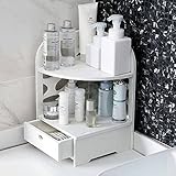 3 Ordentliche Aufbewahrung hält Unordnung auf dem Waschtisch, der Arbeitsplatte, der Kommode und dem Schreibtisch fern, indem alles an einem Ort aufbewahrt wird