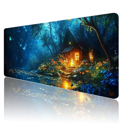 Tapis de souris gamer XXL imperméable et antidérapant avec bords cousus X6