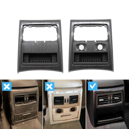 Aérateurs de climatisation arrière aspect carbone pour BMW Série 3 E90 E91 2005-2012