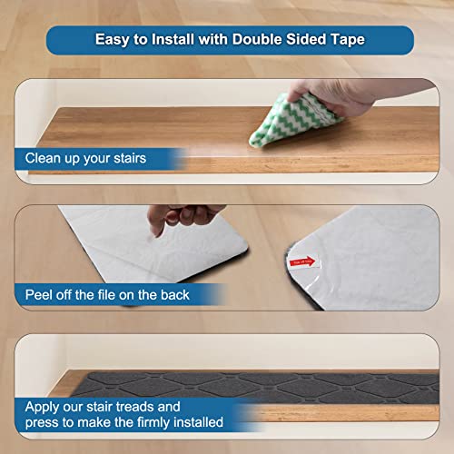 Non-Slip Stair Treads Carpet For Wooden Steps,15Pcs 8''X30'' Staircase Carpets Cover With Self-Adhensive Backing For Baby,Elder And Pet #TOP4