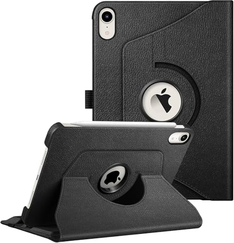 Printme Rotating Case for iPad Air 11-inch M2 (2024), iPad Air 5th / 4th Generation (2022/2020) 10.9 Inch - 360 Degree Rotating Protective Stand Cover, Black