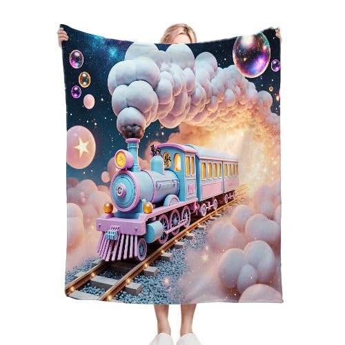 Podwójny koc flanelowy, gruby, 150 x 200 cm, kolorowy trens, miękki, przytulny, pluszowy koc na sofę, na łóżko, narzuta w podróż, kanapę, lekka narzuta termiczna, 150 x 200 cm, dla dorosłych i