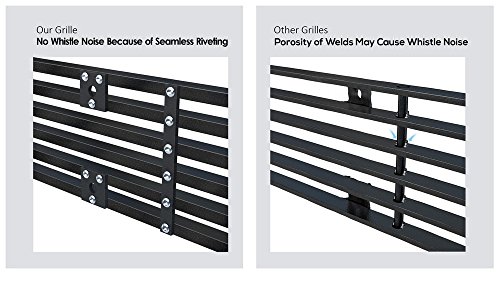 Aps Compatible With Gmc Acadia 2013-2016 Sle With Logo Show Main Upper Stainless Steel Black Horizontal Billet Grille Grill Insert G65975H #TOP5