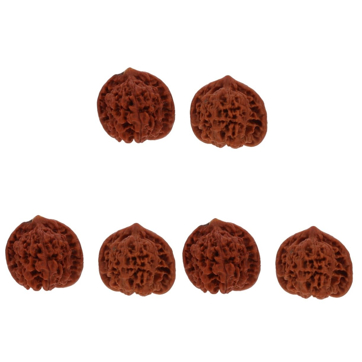 FOMIYES 6 Pcs Walnut Fitness Hand Play Walnut Hand Balls Walnut Massage Balls Acupoint Message Ball Hand Massager Hand Massage Ball Hand Exercise Balls Massage Roller for