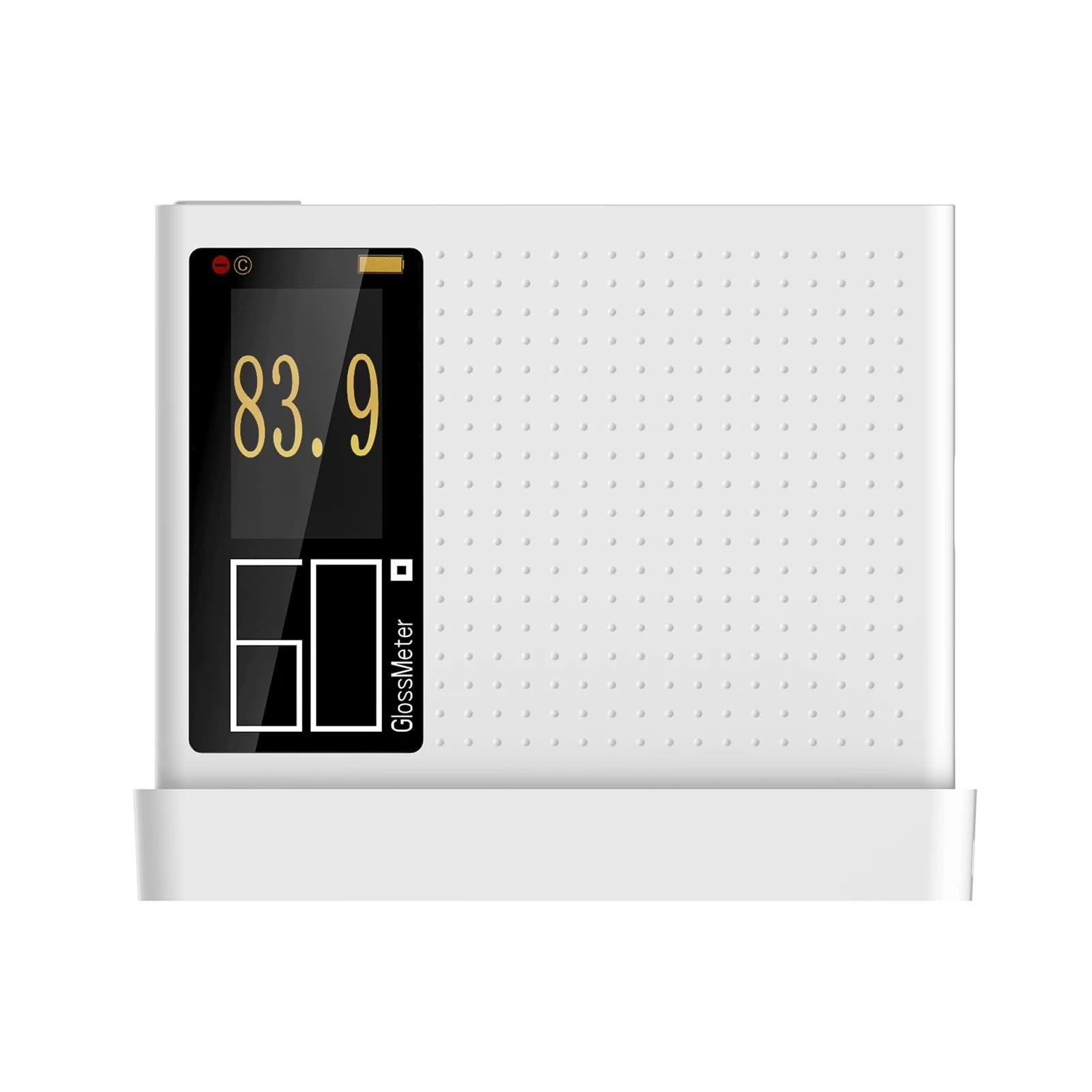 NURII Gloss Meter 60° Glossmeter, with Self-Calibration/Fast Measurement/Continuous Surface Measuring Glarimeter for Stone Tile Car (Size : White)