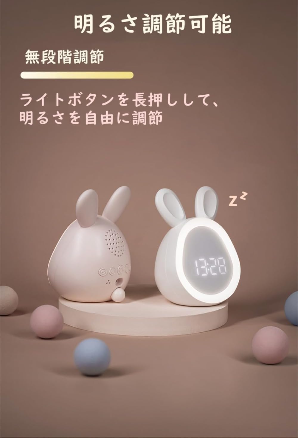 Amazon.co.jp: Ghbunuz 目覚まし時計 置き時計 ライト付き