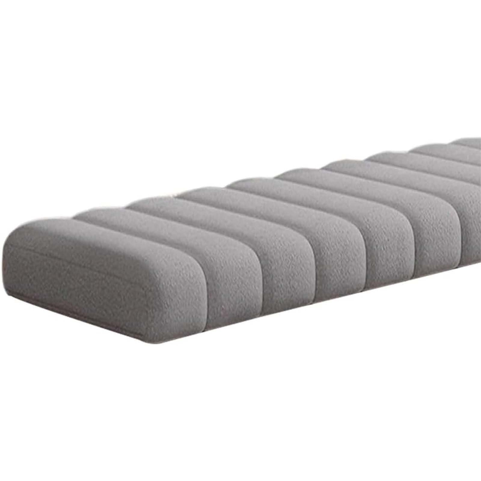 Outdoor/Indoor Bench Cushion 120cm/150cm/80cm/90cm x 40cm/30cm 2/3 seater Rectangle Bench Seat Pad for Bay Windows, Garden Patio, Long Chairs & Porch Furniture,Gris,45x95cm
