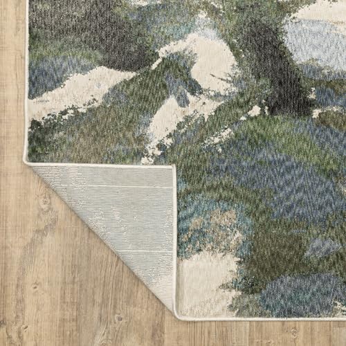 Tapete Oriental Weavers Tisdell 7'10" x 11'2" Azul/Verde miniatura 6