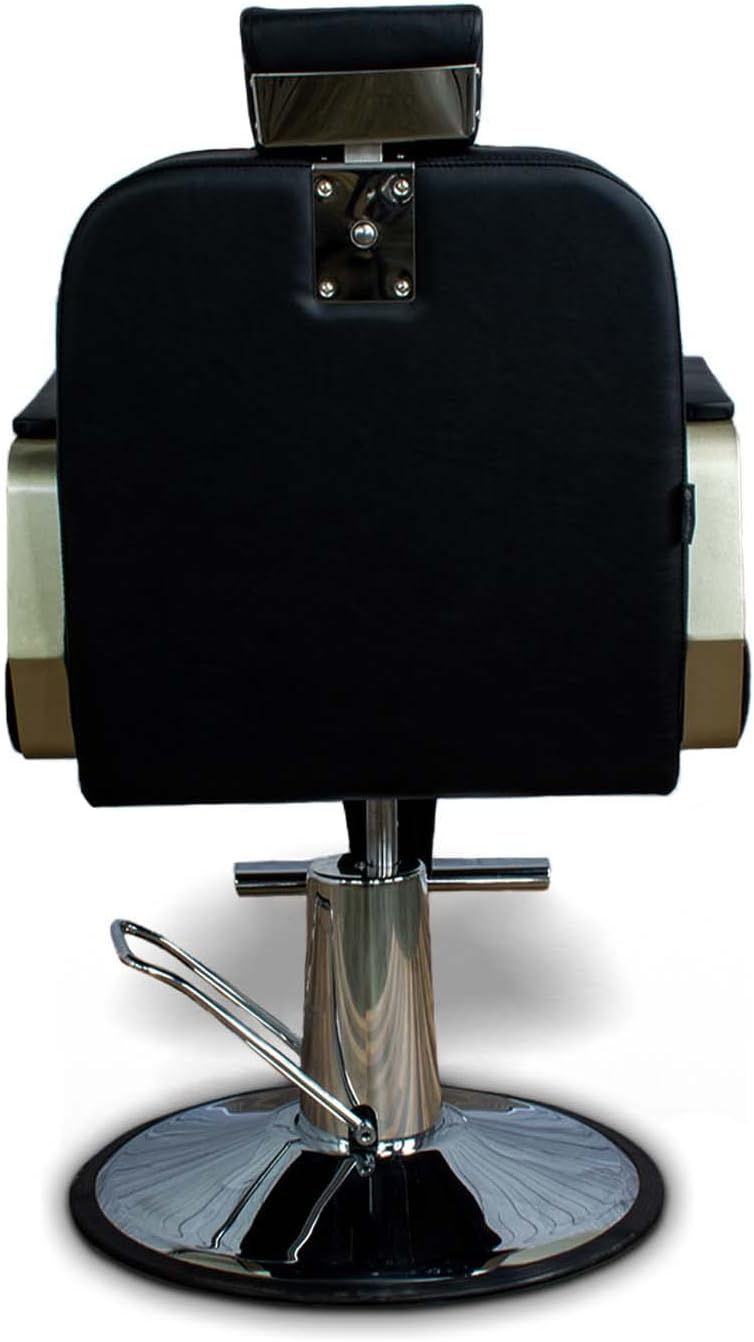 Berkeley Hudson All Purpose Styling Chair Black Ideal for Beauty Salon, Barbershop, Hair Styling Studio Professional Equipment, Black