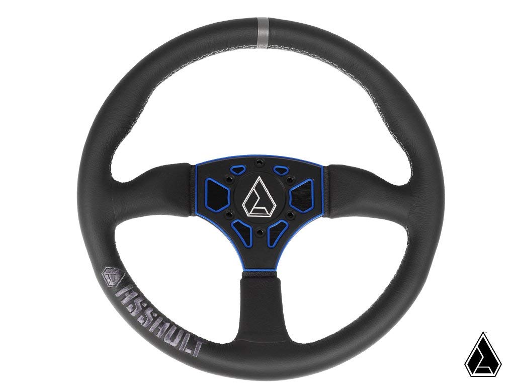 Assault Industries 100005SW0302 350R Steering Wheel- Grey Stitch/Blue PLT