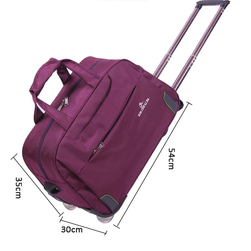 Holdall torba na kółkach bagaż ręczny na kółkach wakacje weekendowy lekki FENGMING (kolor: Czarny, rozmiar: 61 cm)