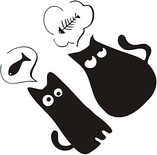 KOMBIUDA 1 folha de adesivos de Halloween para decoração de casa berçário animal quarto adorável decalques de porta removíveis para ornamento faça você mesmo desenhos animados parede adesivos decalque engraçado papel de parede mural de pvc