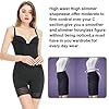 Waist Trainer Body Shaper,Vvarschi women’s thigh slimmer Tommy Tuck shapewear,Health Lightweight Design Bodyshaper bodysuit,Open-Bra Romper Shapewear for Leggings Tights,Black Medium