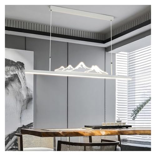 Suspension longue réglable en hauteur pour corriger l'éclairage de table