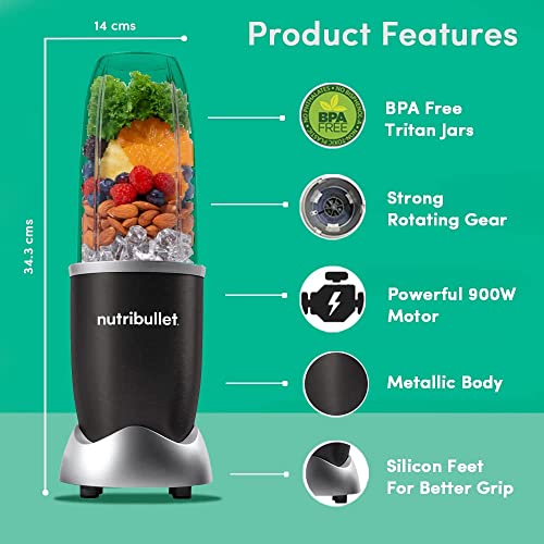 Nutribullet-Pro-900W-Black-12-Pcs-Set-Usa-1-Mixer-Grinder-Smoothie-Maker-The-Original-Food-Processor-Best-Blender-3-Unbreakable-Jars-2-Blade-Set-Wet-Dry-900-Watts