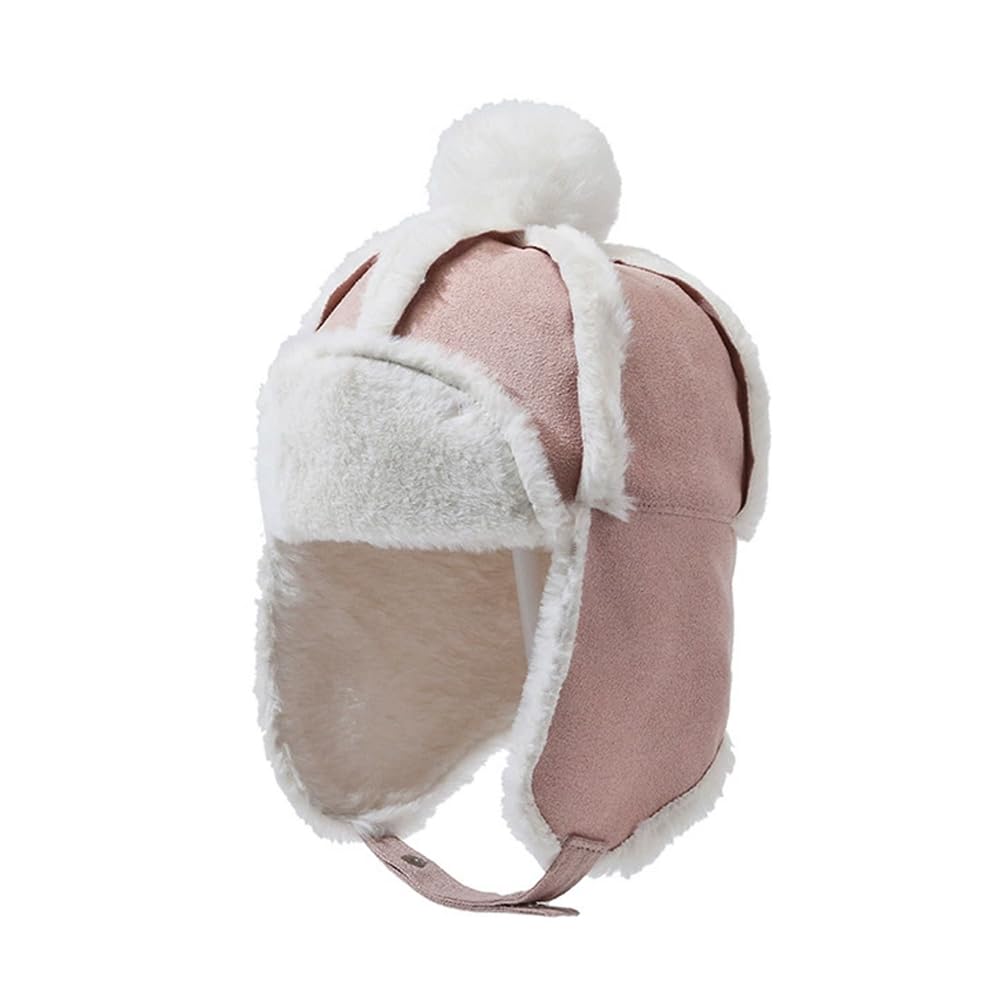 Toddlers Baby Girls and Boys Beanie Cap Crochet Earflap Pilot Hats Winter Warm Knit Caps