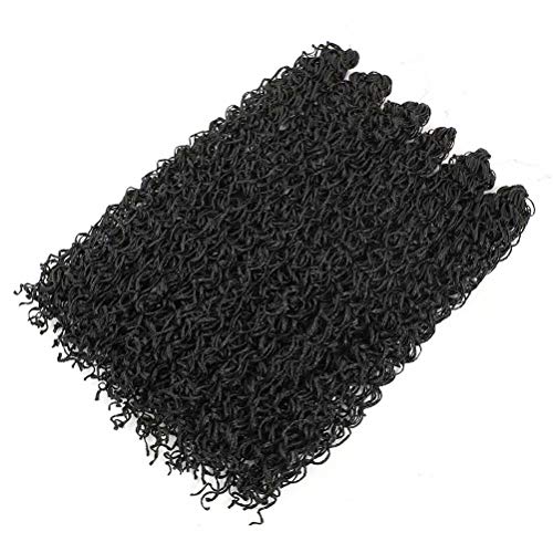 28 Inch Curly Box Braids Crochet Hair Black Braiding Hair Goddess Box Braids Crochet Hair