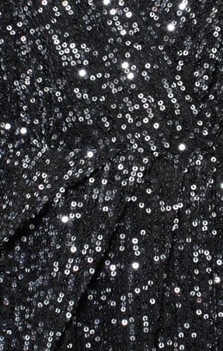 S.L. Fashions Women's Long Surplice Neckline Mother of The Bride Dress with Elbow Flutter Sleeves (Petite and Regular Sizes)3