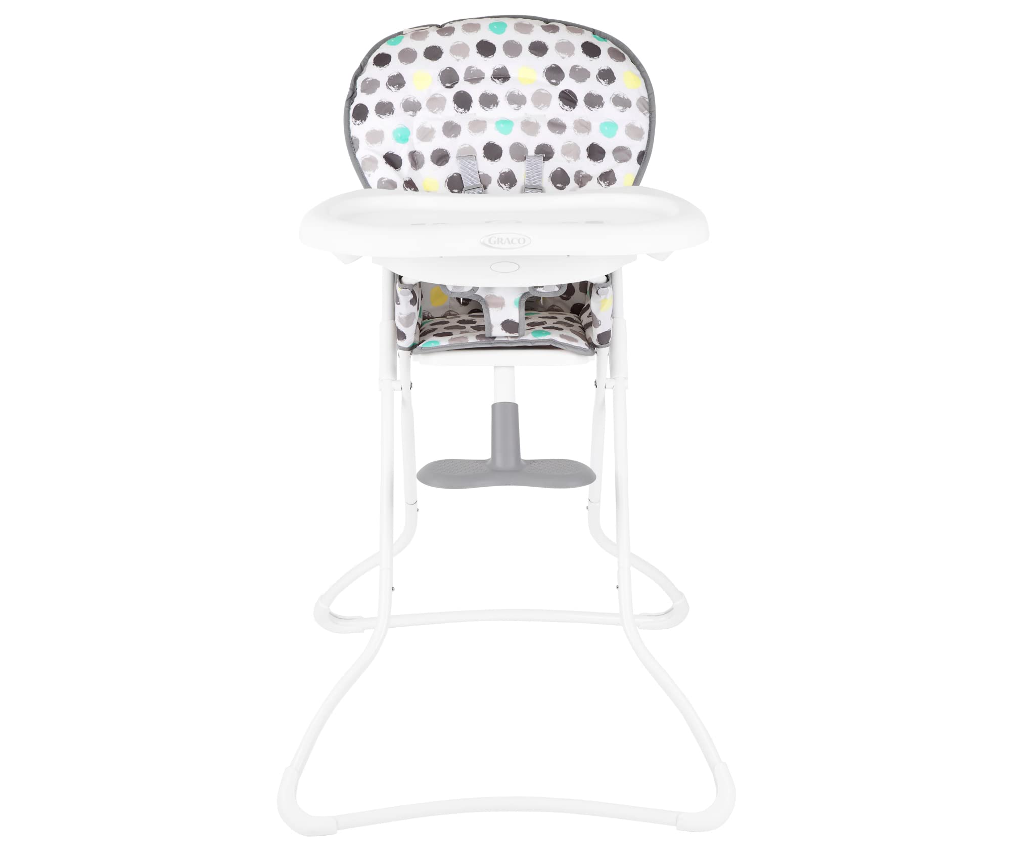 Graco - Snack N' Stow™ Seggiolone pappa - leggero, pieghevole e compatto, da circa 6 mesi a 3 anni (max. 15 kg), fantasia Multicolore Splodge