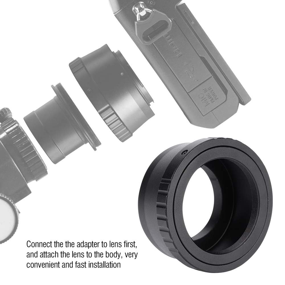 Adattatore Anello T2 A Attacco Micro 4/3 – Per Obiettivi Telescopici Su Fotocamere Mirrorless G1, GF1, EP1