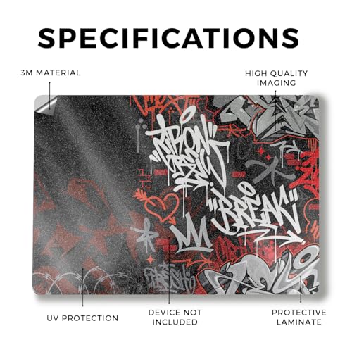 Image of Glossy Glitter Laptop Skin Compatible with Alienware M18 R2 (2024) - Red Tag - Premium 3M Vinyl Protective Wrap Decal Cover - Easy to Apply | Crafted in The USA by MightySkins