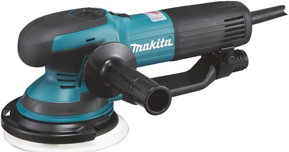 Close-up of Makita BO6050J mode and speed dial