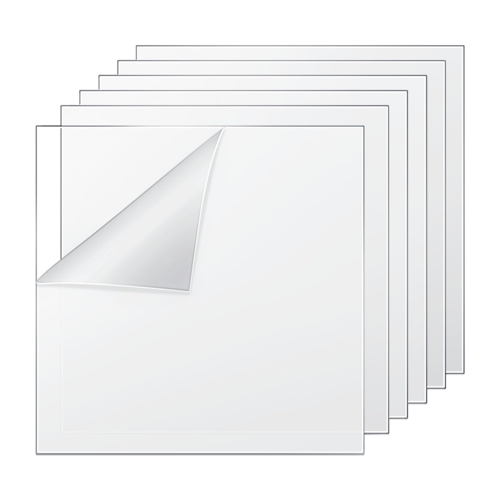 Clear Acrylic Sheets - 12 Pack for DIY Projects -1