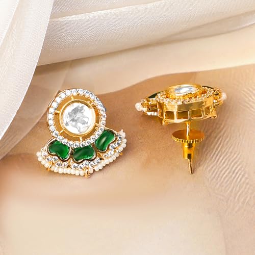 Image of Rubans Choker Necklace Set Kundan Traditional Stylish Jewellery Gift for Women & Girls