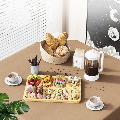 Tábuas de charcutaria portáteis de viagem com tampa, conjunto de tábuas de queijo com corte de bambu