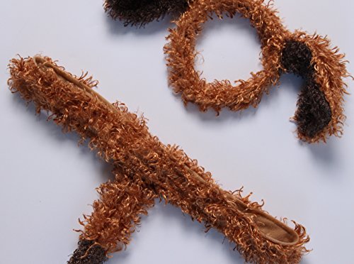 Making Believe Brown Furry Puppy Dog Headband And Tail #TOP3