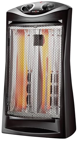 EUROSTAR HQH341BK Infrared Quartz Heater, Black