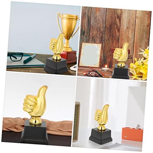 Yardwe 6 Peças troféu de polegar para cima troféu de basquete para crianças troféu de boliche trofeu