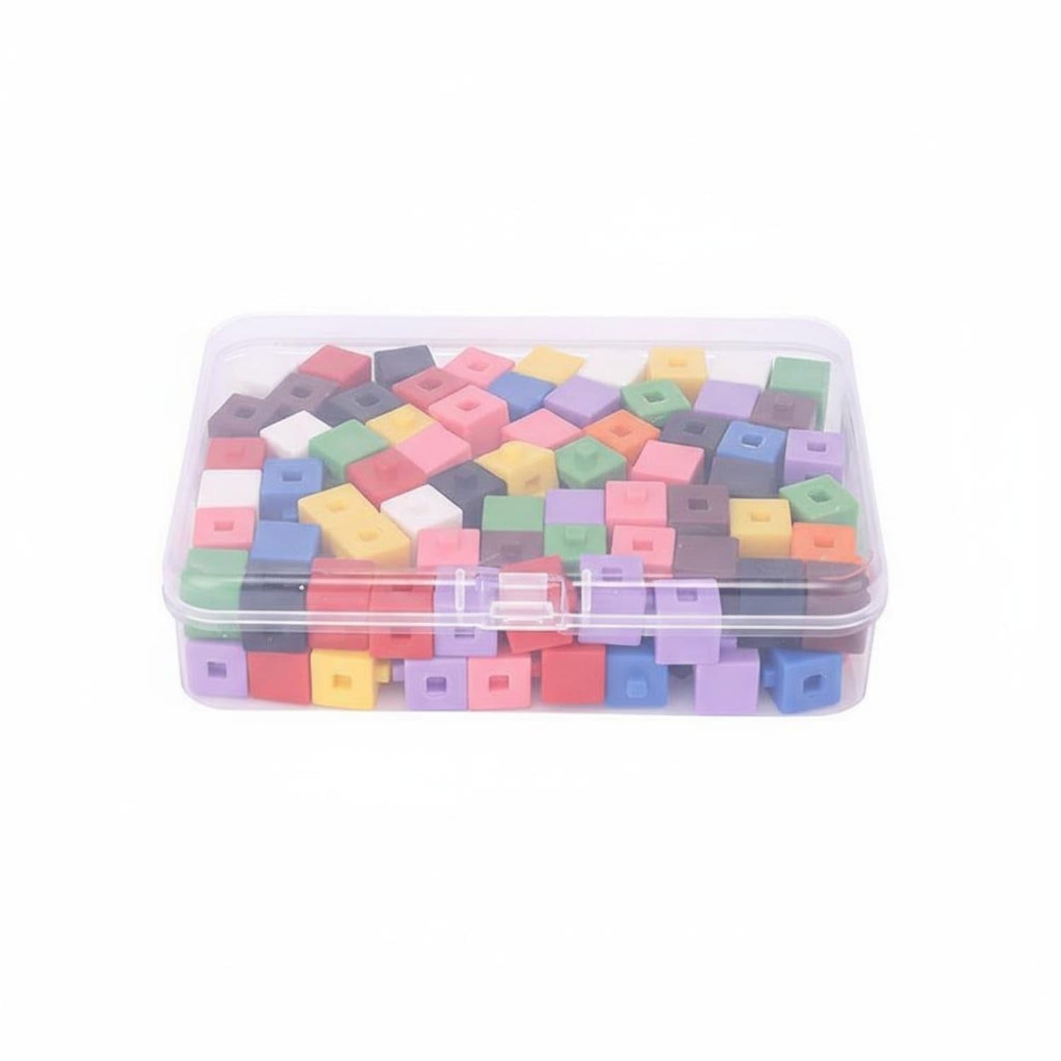 300 Pieces Connecting Math Cubes Develops Science Skills Math Linking Cubes Connecting Counting Blocks Easy to Connect, Multicolor, 100 Pieces | Mathematics | Educational-image-10