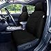 FH Group Car Seat Covers Front Set Premium 3D Air Mesh - Low Back Car Seats with Removable Headrest,Universal Fit,Automotive Seat Cover,Airbag Compatible Car Seat Cover for SUV,Sedan,Van Black