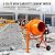 5.0 Cubic Ft Electric Cement Mixer, 650W 2/3HP Portable Concrete Mixer with Wheels and Stand,Adjustable Tilt Concrete Mixer Tools, for Mortar, Stucco and Fodder