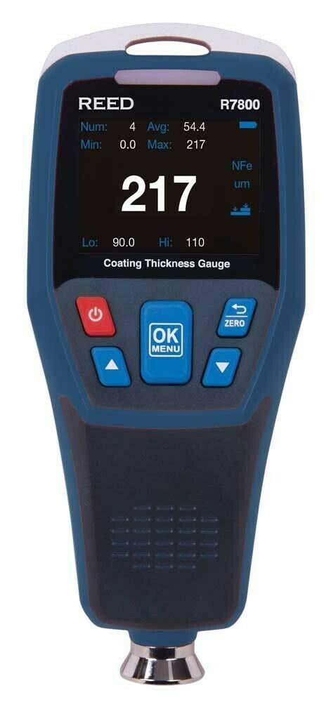 REED Instruments R7800 Coating Thickness Gauge