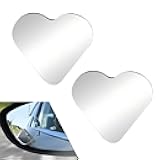 Ferianl 2PCS Heart Shaped Blind Spot Mirrors, Funny Car Side Mirror Blind Spot with Adjustable Angle, Removable Car Accessories Universal for Car Truck SUV