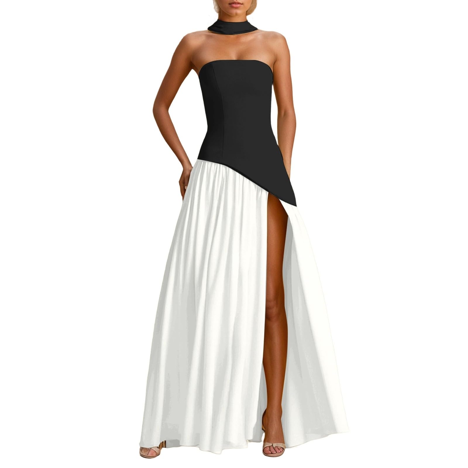 Générique Sukienka damska Plus Size Jesień Cocktail Ceremonia Wieczór Bohemian Kwiatowa Sukienka Vintage Midi Trend Romantyczny Kobiecy Wygodny A35