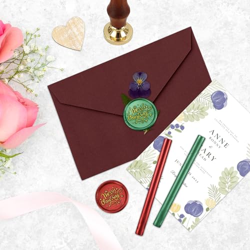 Kit de cachet de cire pour invitations de mariage et cartes de Noël Yoption - 6