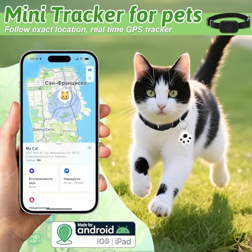 Tracker Katze, Tracker Hund, Mini Katzen Trackers Ohne ABO, Haustierortungsgerät Katzentracker Hundetracker für Katzen Hunde