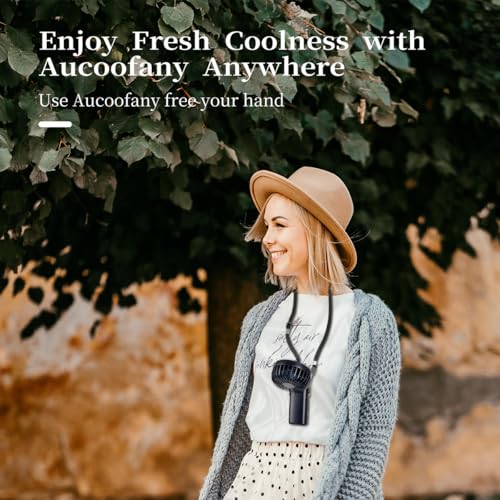 Image of Portable Handheld Fan, 12 hours, Upgrade 3200mAh Portable Fan with LED Display, 90 Foldable, 5 Speed Wind,Hand Held /Neck /Desk 3 in 1 Personal Small Fans, Makeup Fans for Women (Dark Blue)