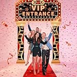 Preboun Casino Movie Nigh Porch Sign Banner Movie Casino Theme Party Backdrop Decorations VIP Door Entrance Banner Hanging Porch Sign for Red Carpet Party Photo Prop Decoration - Image 5