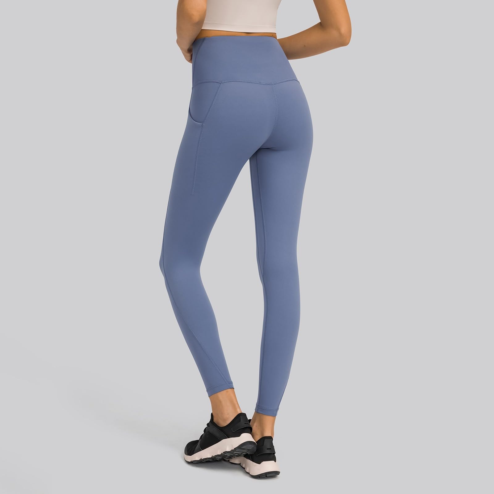 Generico Completo Pilates Donna Leggins Sportivi Yoga Scrunch Pantalone Senza Cuciture Leggings Cotone Lunghi Pantaloni 3/4 Vita Alta Palestra