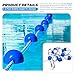 20Ft Adjustable Pool Safety Rope by puxyblue with Floats for Indoor and Outdoor Swimming Pools Separating Depth-Floating Buoy Line with 9 Floats and 2 Hooks