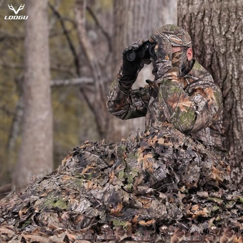 Image of LOOGU Custom Woodland Camo Netting Camping Military Hunting Camouflage Net 6.5 x 10ft, 6.5 x 26ft, 10 x 10ft, 10 x 13ft, 10 x 16.5ft, 13 x 16.5ft, 16.5 x 20ft, 20 x 20ft