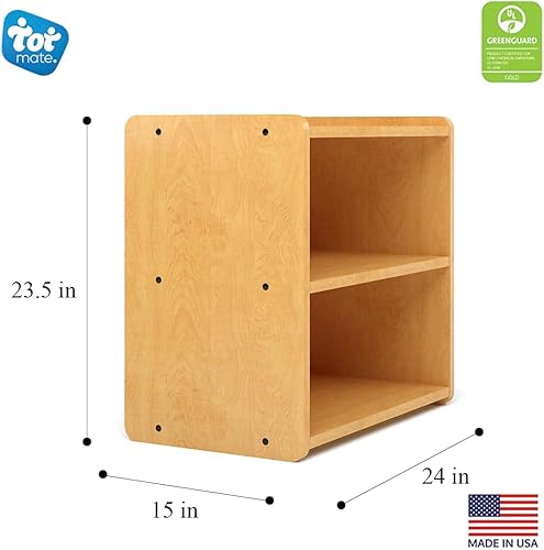Miniatura 2 de Tot Mate Estante de almacenamiento para niños pequeños de 24 pulgadas de ancho (maplearce, listo para montar)