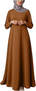 Kimono Camisa Hombre Vestido largo musulmán para mujer, temperamento suelto, bata, péndulo, vestido largo, anillos para hombre bajo 5