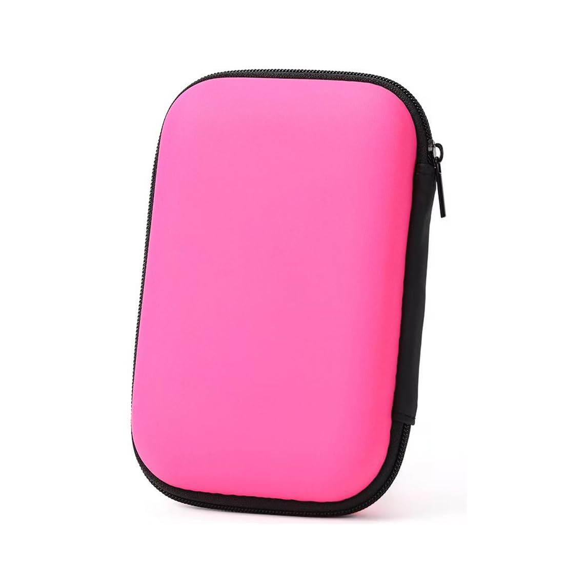 Custodia Hard Disk Esterno 2.5"per SDD HDD caso, Memoria Esterna Portatile Disco Esterno Protettiva Borsa Antiurto Rigida Cover Case,custodia protettiva antiurto per accessori elettronici, rosa rossa